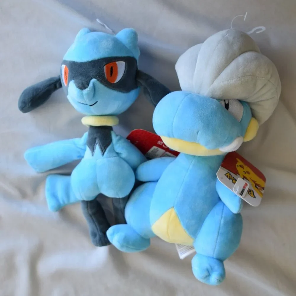 NWT POKEMON Bagon and Riolu Plushie Bundle Blue Multicolor
